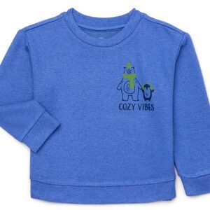 Cozy Vibes Blue Kids Sweatshirt